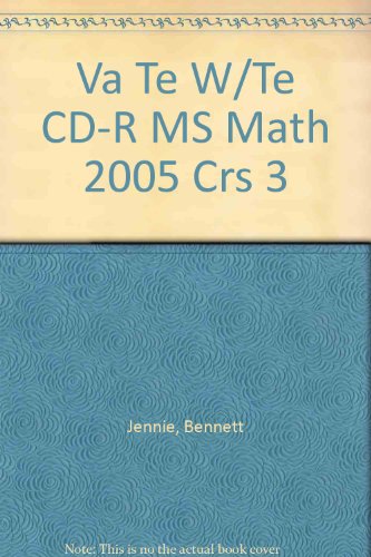 Book Va Te W/te Cd-r Ms Math 2005 Crs 3 free