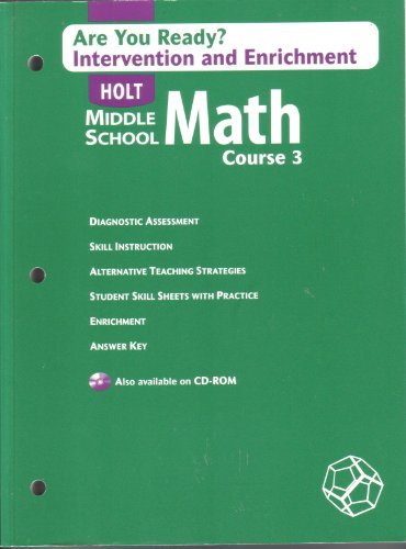 Book Are You Rdy? W/Ansky MS Math 2004 Crs 3 free