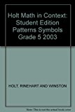 Book Holt Math in Context: Student Edition Patterns Symbols Grade 5 2003 free
