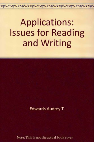 Book Applications: Issues For Reading And Writing free