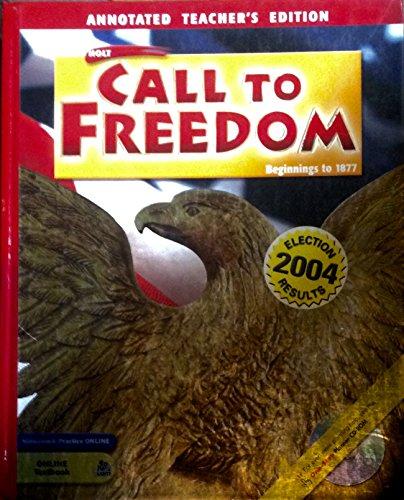 Book Call To Freedom Beginnings To 1877 Annotated Teacher S Edition free
