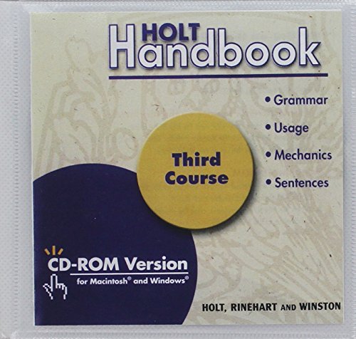 Book Holt Handbook: Cd-rom Verison Grade 9 2003 free