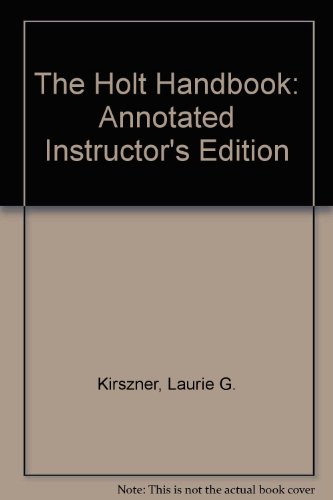 Book The Holt Handbook: Annotated Instructor's Edition free