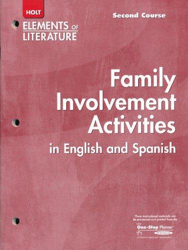 Book Family Involvement Activities In English And Spanish Holt Elements Of Literature Second Course Grade 8 free