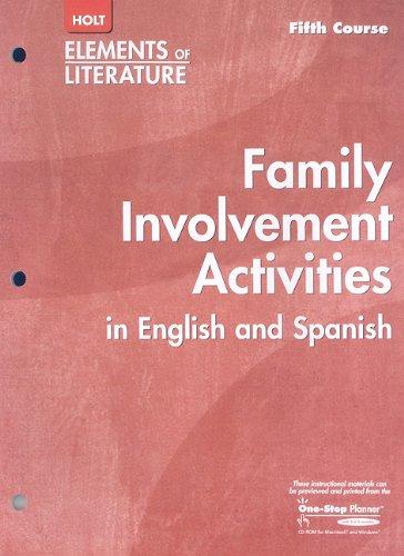 Book Elements of Literature, Grade 11 Family Involvement Activities in English and Spanish free