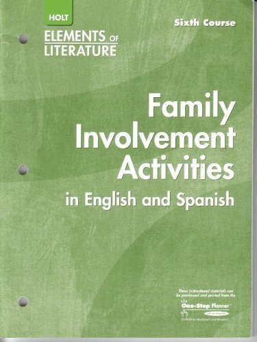Book Elements Of Literature: Interactive Activities English/spanish Sixth Course free