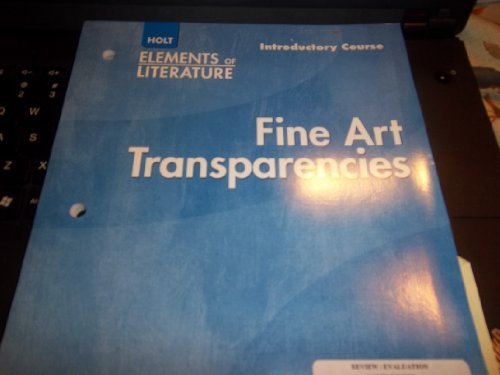 Book Fine Art Transparencies (elements Of Literature) free