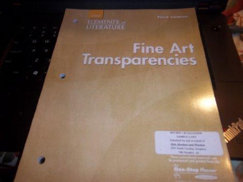 Book Fine Art Transparencies (holt Elements Of Literature First Course) free Book Fine Art Transparencies (holt Elements Of Literature First Course) free