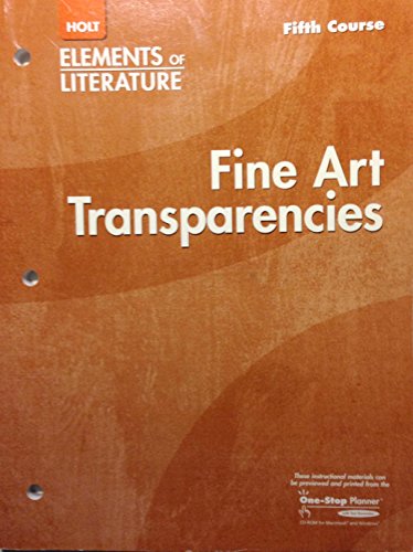 Book Fine Art Transparencies Fifth Course Elements of Literature free
