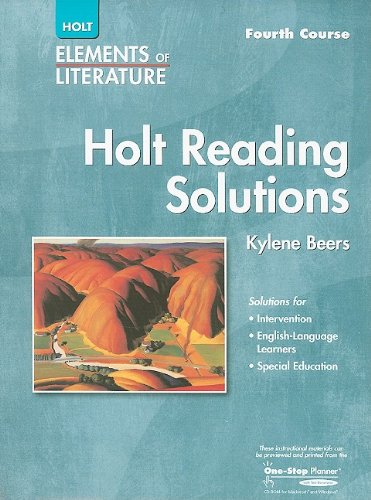 Book Elements of Literature: Reading Solutions Fourth Course free