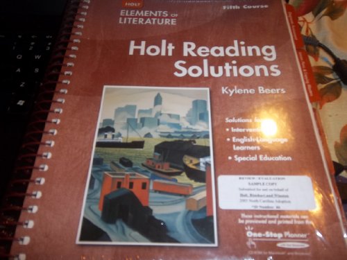 Book Elements of Literature: Reading Solutions Fifth Course free
