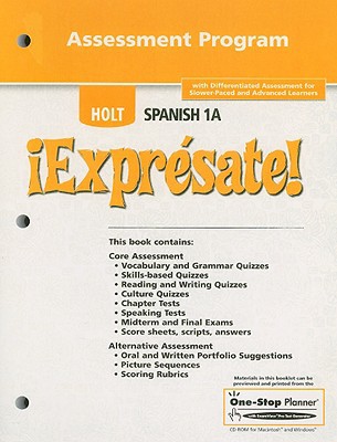 Book Holt Spanish 1A !Expresate! Assessment Program free