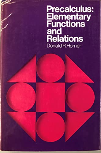 Book Precalculus: Elementary functions and relations free