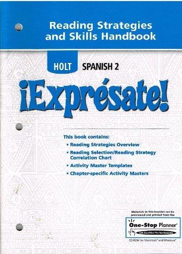 Book ¡exprésate!: Strategy And Skills Handbook Level 2 free