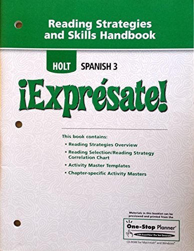 Book ¡Exprésate!: Strategy and Skills Handbook Level 3 free