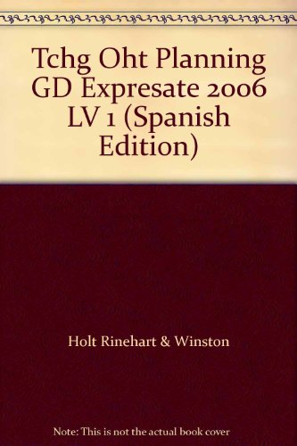 Book ¡Exprésate!: Teaching Transparencies Planning Guide Level 1 free