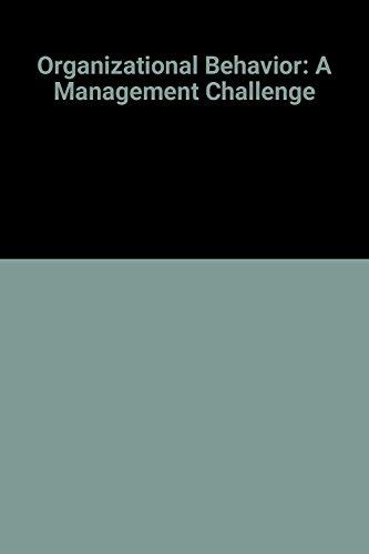 Book Organizational behavior: A management challenge (The Dryden Press series in management) free