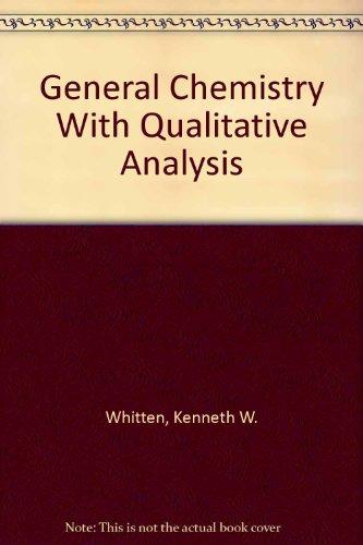 Book General Chemistry With Qualitative Analysis free