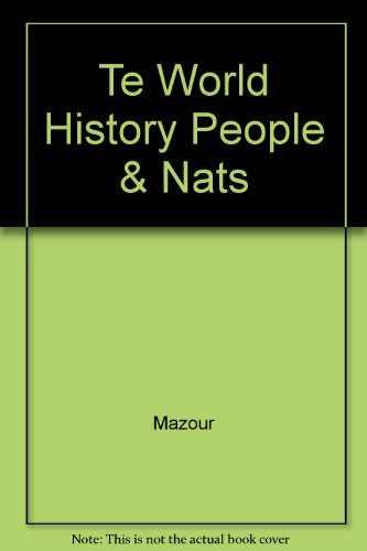 Book Te World History People & Nats free