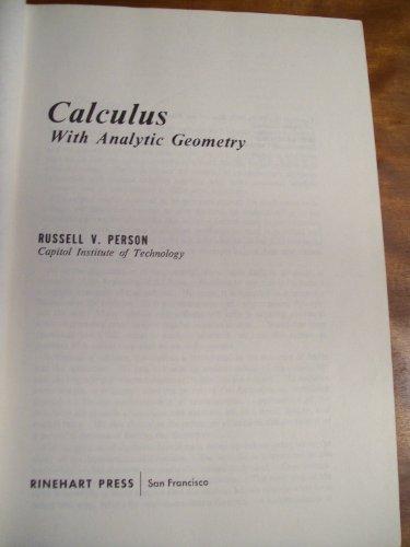 Book Calculus with Analytic Geometry free