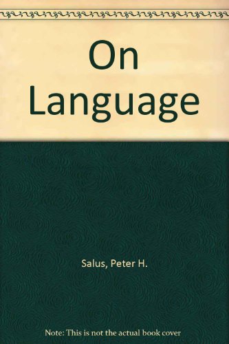 Book On Language; Plato To Von Humboldt free