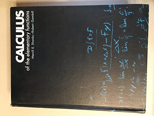 Book Calculus of the elementary functions free