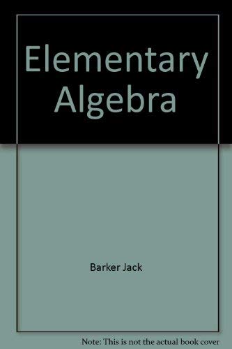 Book Elementary Algebra free