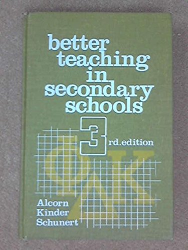 Book Better teaching in secondary schools free