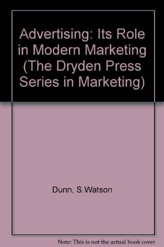 Book Advertising: Its Role In Modern Marketing (the Dryden Press Series In Marketing) free