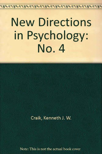 Book New Directions in Psychology: No. 4 free