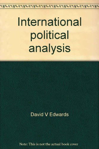 Book International Political Analysis: Readings free