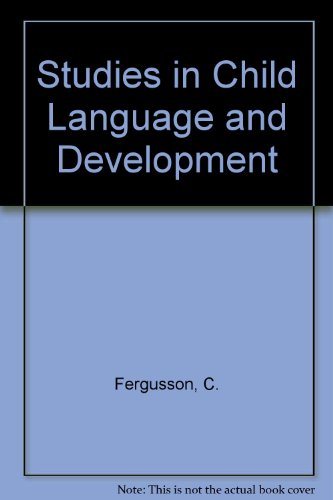 Book Studies of Child Language Development free