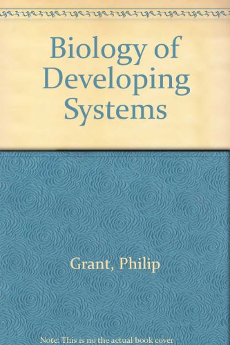 Book Biology Of Developing Systems free