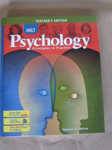 Book Holt Psychology - Teacher's Edition: Principles in Practice free