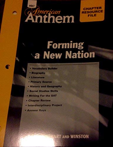 Book American Anthem: Forming a New Nation Chapter Resource Files free
