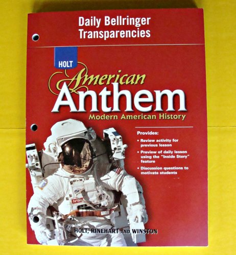 Book American Anthem, Modern American History: Daily Bellringer Transparencies free