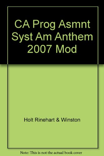 Book Holt American Anthem California: Program Assessment System Grades 9-12 Modern American History free