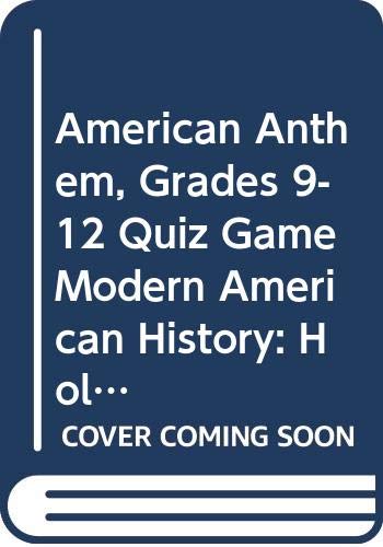 Book Holt American Anthem California: Quiz Game Cd-rom Grades 9-12 Modern American History free
