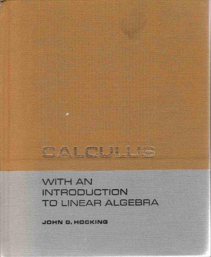 Book Calculus with an introduction to linear algebra free