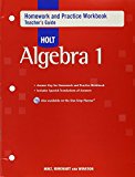 Book Homework Practice Workbook, Teacher Guide, Algebra 1 free