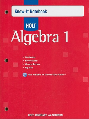 Book Holt Algebra 1: Know-It Notebook free