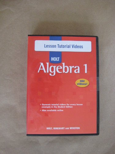 Book Holt Algebra 1: Lesson Tutor Videos CD-ROM Algebra 1 free