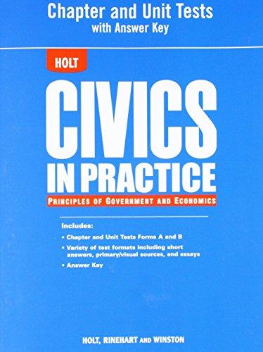 Book Civics in Practice: Principles of Government and Economics: Chapter and Unit Tests free