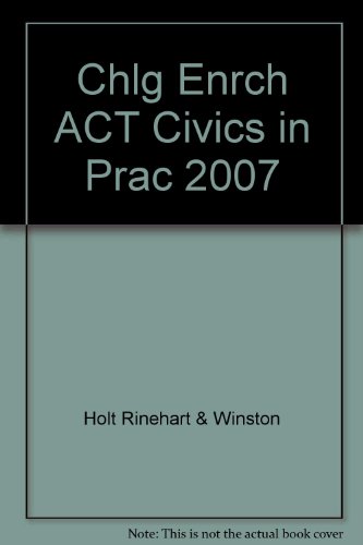 Book Civics in Practice: Principles of Government and Economics: Challenge & Enrichment Activities for Diff. Instruc. w/ Answer Key free