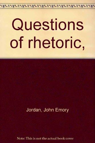 Book Questions of rhetoric, free