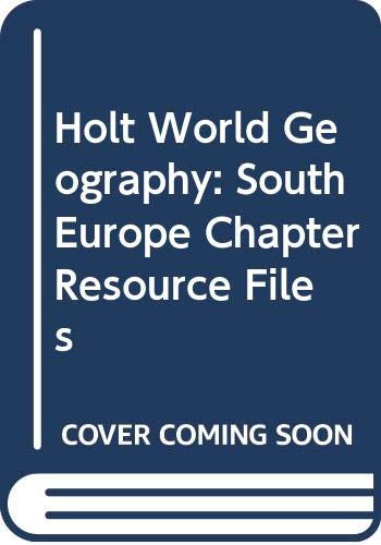 Book Holt World Geography: S EUROPE Chapter Resource Files free