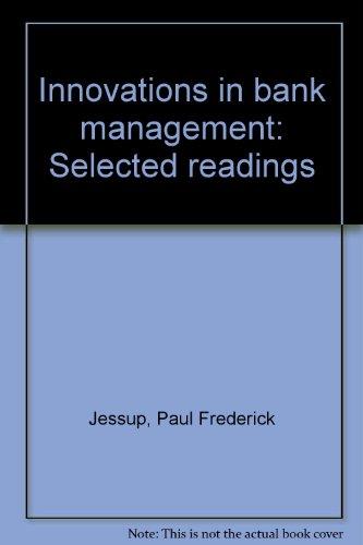 Book Innovations In Bank Management;: Selected Readings free