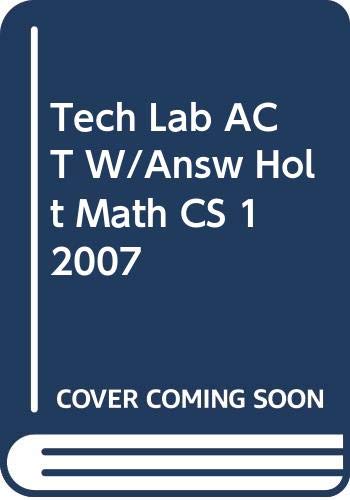 Book Holt Mathematics Course 1: Technology Lab Activities with Answer Key free