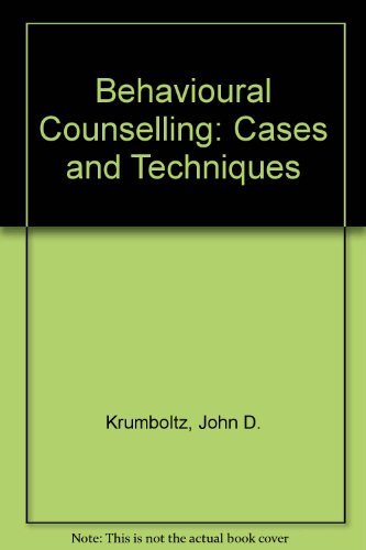 Book Behavioral counseling: Cases and techniques free