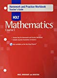 Book Holt Mathematics: Teacher Homework Practice Workbook Course 1 free